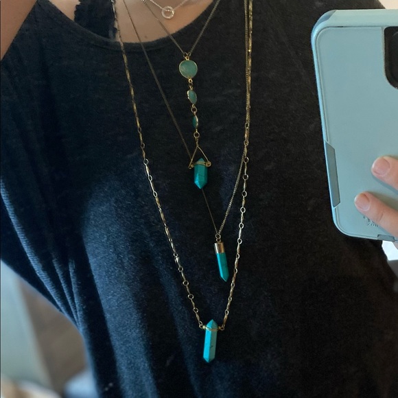 Nanamacs Turquoise Layered Necklace - Picture 3 of 4